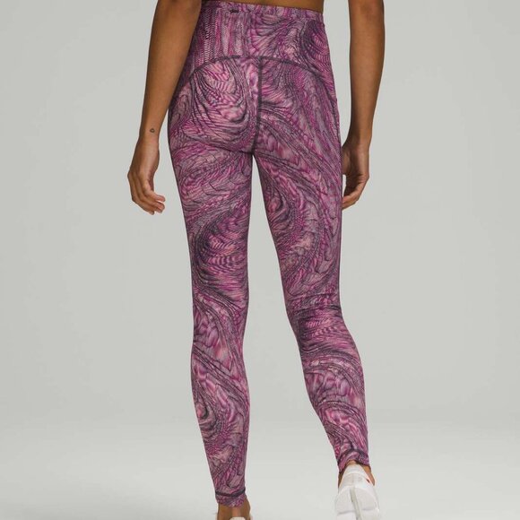 lululemon athletica Pants - Lululemon Dimensional Sonic Pink Multi Swift Speed High-Rise Tight 28" 2